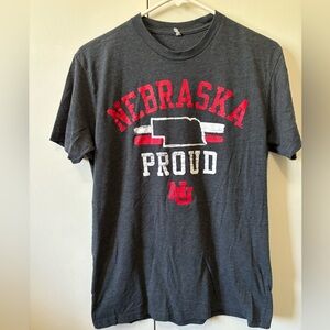 Gray Nebraska Husker tshirt
